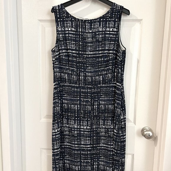 Escada Dresses Escada Sleeveless Dress With Open Weave Print Poshmark